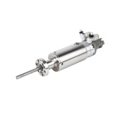 Поворотный проходной ввод Pfeiffer Vacuum 420MRB016-p с сильфонным уплотнением, пневматический