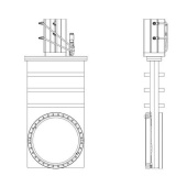 Шиберный затвор KYKY CCQ-63B